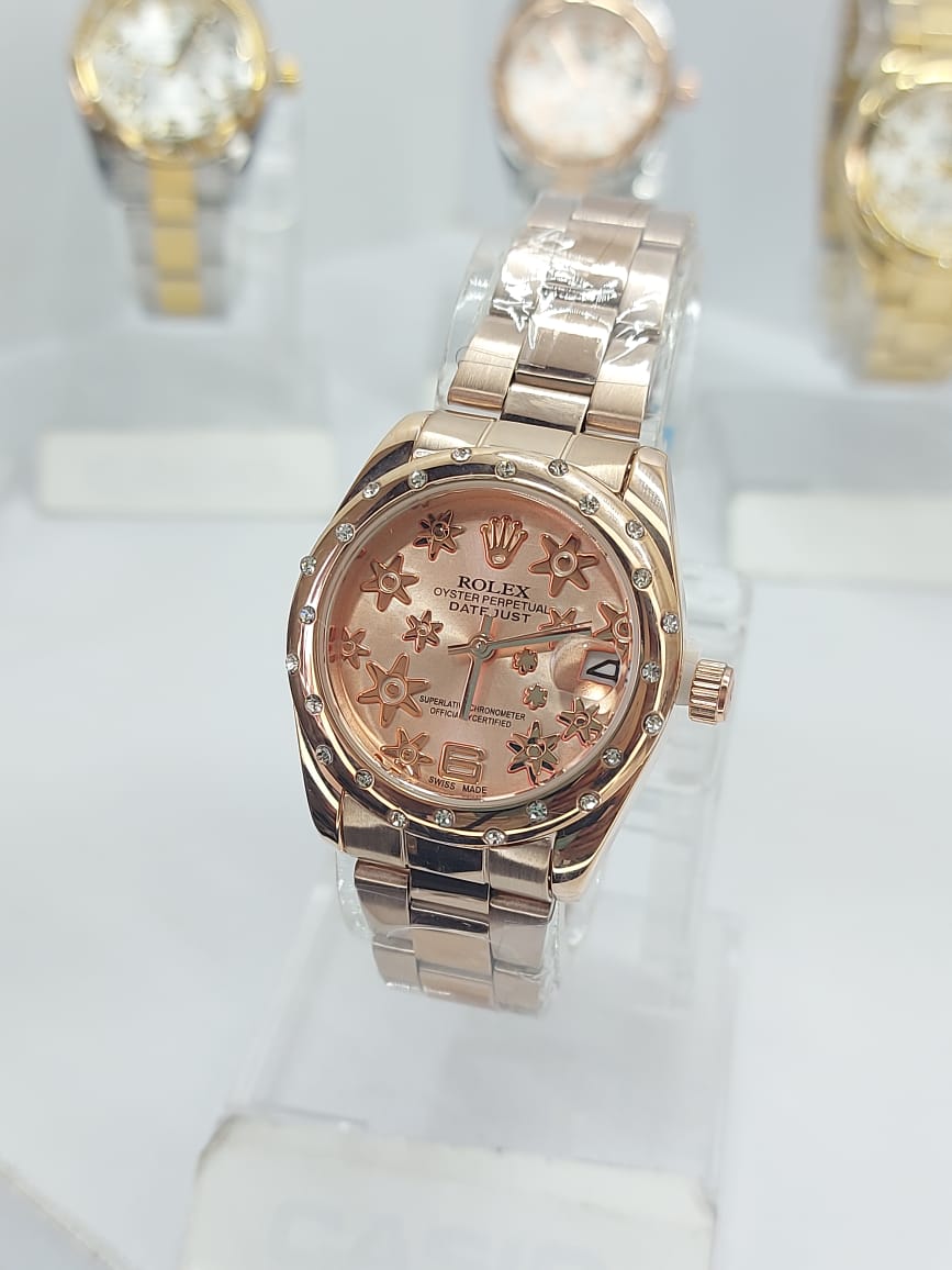 RELOJ ROLEX PARA DAMA -   RX M03 - ROSA FONDO ROSA