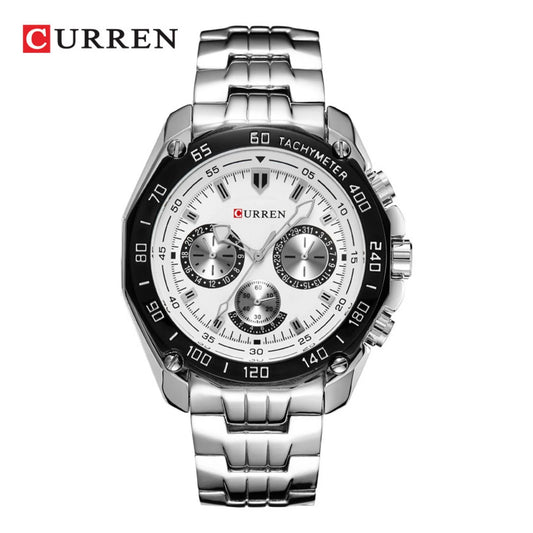 RELOJ CURREN PARA HOMBRE - 8077 PLATADO B