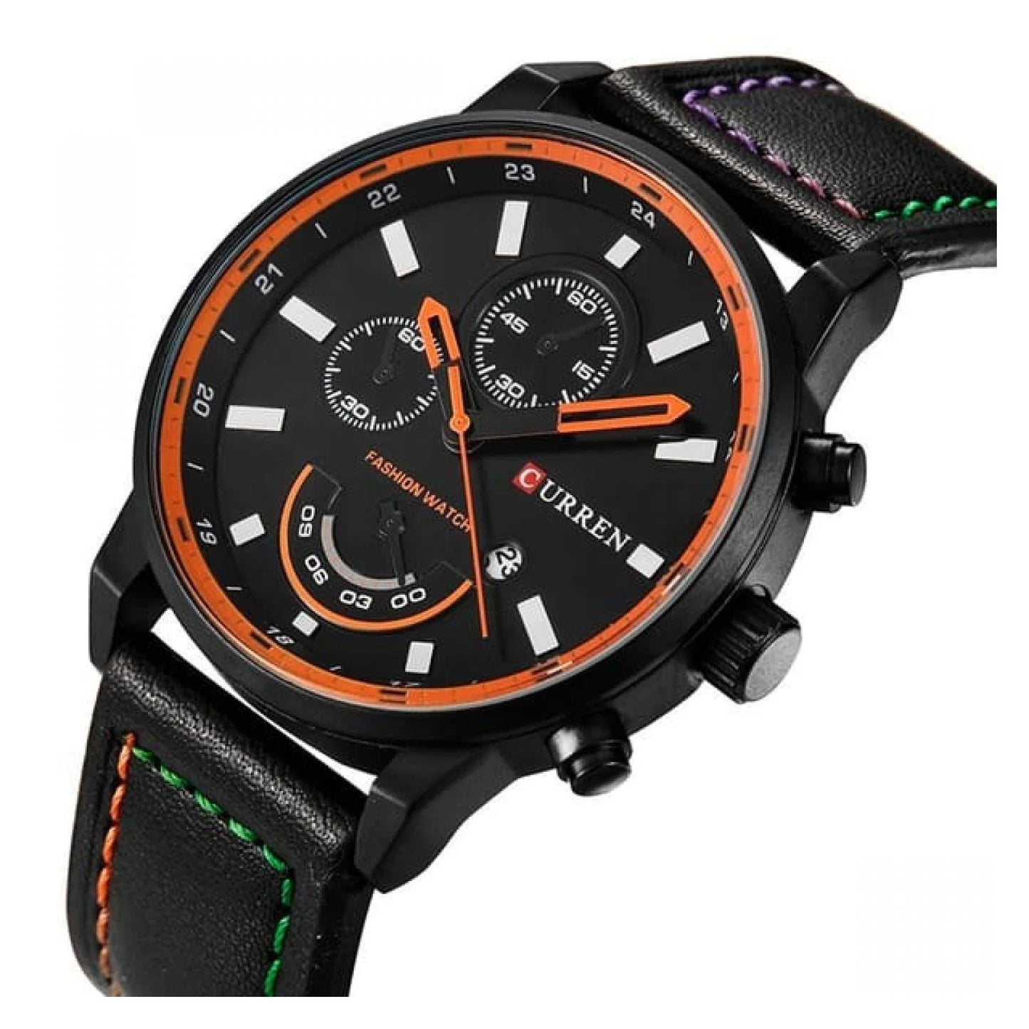 RELOJ CURREN PARA HOMBRE - 8217 CUERO NARANJA