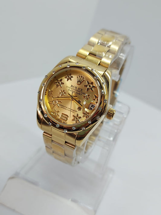 RELOJ ROLEX PARA DAMA -   RX M07 - DORADO FONDO DORADO