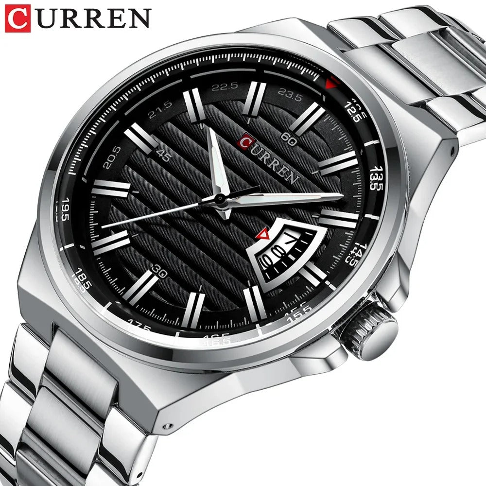 RELOJ CURREN PARA HOMBRE - 8375 PLATEADO CALENDARIO