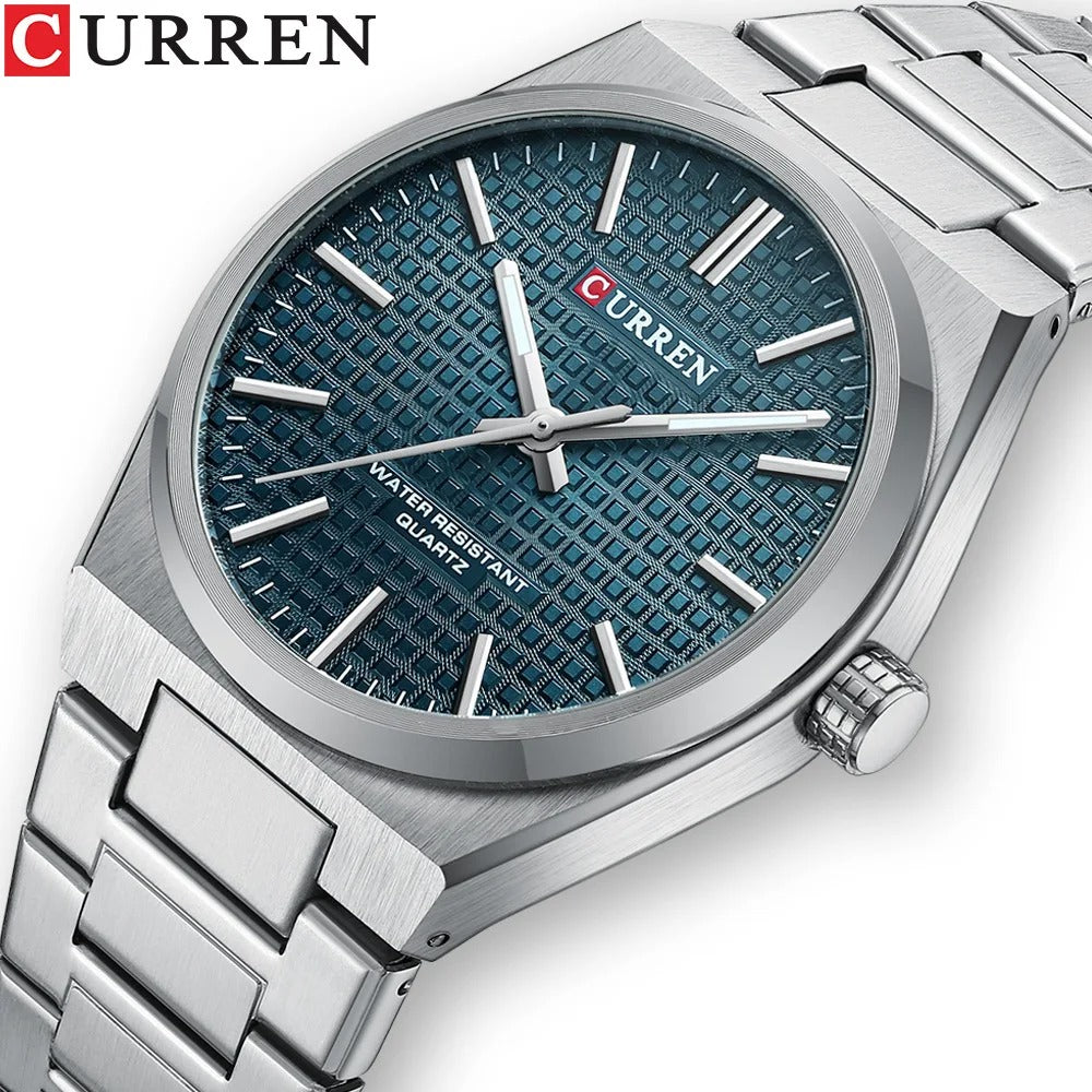 RELOJ CURREN PARA HOMBRE - 8439 PLATEADO AZUL