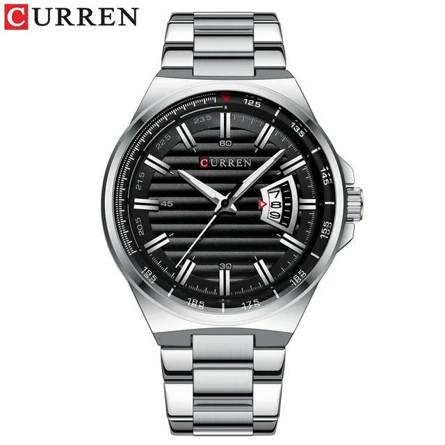 RELOJ CURREN PARA HOMBRE - 8375 PLATEADO CALENDARIO