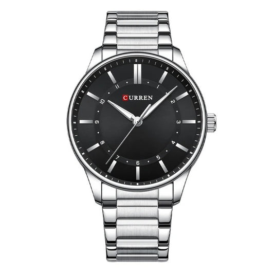 RELOJ CURREN PARA HOMBRE - 8430 PLATEADO NEGRO