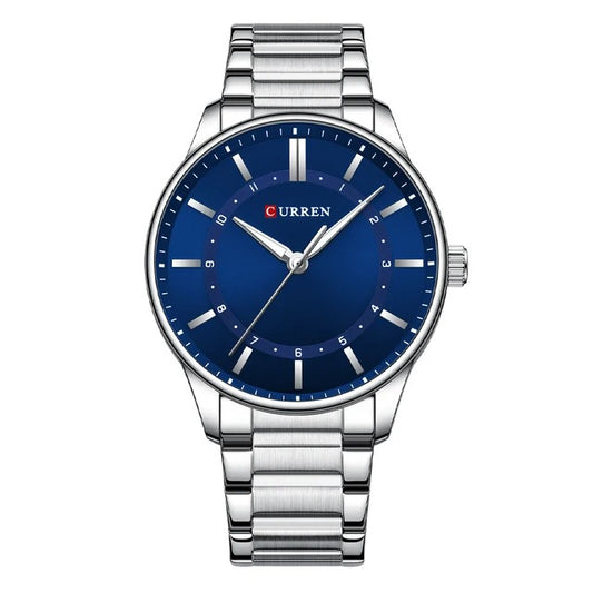 RELOJ CURREN PARA HOMBRE - 8430 PLATEADO AZUL