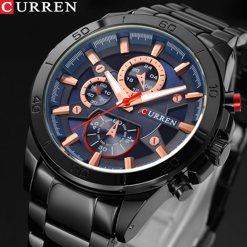 RELOJ CURREN PARA HOMBRE - 8572 NEGRO N